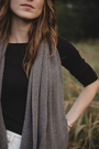 SCARF CASHWOOL TAUPE